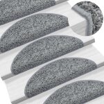 Vidaxl tapis descalier 10 pièces 65 x 21 x 4 cm gris demi - rond grand 149799 Vidaxl tapis descalier 10 pièces 65 x 21 x 4 cm gris demi - rond grand 149799