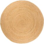 Vidaxl tapis jute tress� 180 cm rond 343584