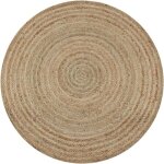 Vidaxl tapis jute tressé 90 cm rond Vidaxl tapis jute tressé 90 cm rond