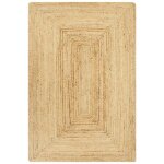 Vidaxl tapis fait  la main jute naturel 120x180 cm