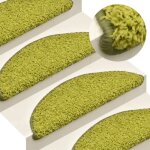 Vidaxl tapis descalier 15 pi�ces 65 x 21 x 4 cm vert demi - rond grand 322383