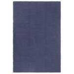 Vidaxl tapis rectangulaire bleu marine 160x230 cm coton 345127 Vidaxl tapis rectangulaire bleu marine 160x230 cm coton 345127