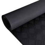 Vidaxl tapis revtement de sol intrieur maison garage bureau atelier salle de sport caoutchouc antidrapant ...