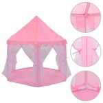 Vidaxl tente de jeu de princesse rose