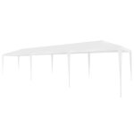 Vidaxl tente de rception 3x9 m pe blanc 45080