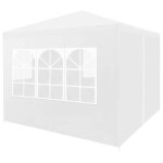 Vidaxl tente de rception blanc tonnelle chapiteau pavillon de jardin patio 45096