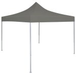 Vidaxl tente r�ception escamotable 3x3 m anthracite terrasse pavillon jardin 44963