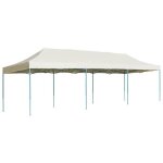 Vidaxl tente de rception pliable blanc cass tonnelle chapiteau de jardin 44974