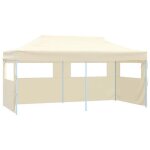 Vidaxl tente de r�ception pliable avec 4 parois tonnelle de jardin tonnelle de patio pavillon de terrasse ...
