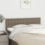 Vidaxl t�tes de lit taupe 144x5x78 / 88 cm tissu 346460