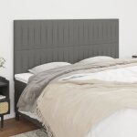 Vidaxl têtes de lit 4 pcs gris foncé 80x5x78 - 88 cm tissu 3116577 Vidaxl têtes de lit 4 pcs gris foncé 80x5x78 - 88 cm tissu 3116577