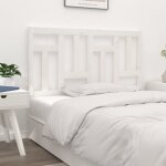 Vidaxl t�te de lit blanc 1455x4x100 cm bois massif de pin 818971