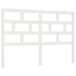 Vidaxl t�te de lit blanc 146x4x100 cm bois massif de pin