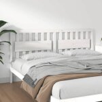 Vidaxl t�te de lit blanc 1855x4x100 cm bois massif de pin 818586