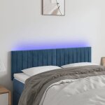 Vidaxl t�te de lit � led meuble de chambre � coucher accessoire de lit double t�te de cadre de lit int�rieur ...