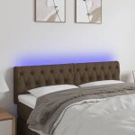 Vidaxl t�te de lit � led meuble de chambre � coucher accessoire de lit double t�te de cadre de lit int�rieur ...