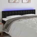 Vidaxl t�te de lit � led meuble de chambre � coucher accessoire de lit double t�te de cadre de lit int�rieur ...