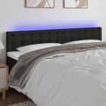 Vidaxl t�te de lit � led meuble de chambre � coucher accessoire de lit double t�te de cadre de lit int�rieur ...