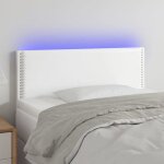 Vidaxl t�te de lit � led meuble de chambre � coucher accessoire de lit simple t�te de cadre de lit int�rieur ...