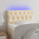 Vidaxl t�te de lit � led meuble de chambre � coucher accessoire de lit simple t�te de cadre de lit int�rieur ...