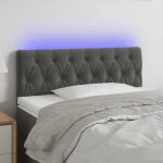 Vidaxl t�te de lit � led meuble de chambre � coucher accessoire de lit simple t�te de cadre de lit int�rieur ...