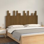 Vidaxl tte de lit murale marron miel 1465x3x80 cm bois massif de pin 824796