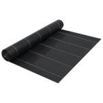 Vidaxl toile de paillage noir 1x100 m pp