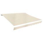 Vidaxl toit dauvent store banne toit de rechange voile dombrage jardin terrass balcon patio crme 3 x ...
