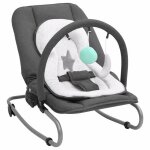 Vidaxl transat pour bébé anthracite acier Vidaxl transat pour bébé anthracite acier