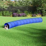 Vidaxl tunnel pour chien bleu � 55x500 cm polyester 172191