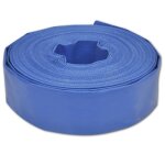 Vidaxl tuyau plat 100 m 15 pvc 151797