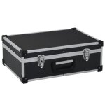 Vidaxl valise � outils 46 x 33 x 16 cm noir aluminium