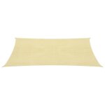 Vidaxl voile dombrage pehd carr� 36x36 m beige taud parasol solaire 42282