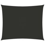 Vidaxl voile de parasol tissu oxford rectangulaire 2x3 m anthracite