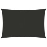 Vidaxl voile de parasol tissu oxford rectangulaire 6x8 m anthracite