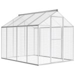 Vidaxl volière dextérieur aluminium 178 x 242 x 192 cm Vidaxl volière dextérieur aluminium 178 x 242 x 192 cm