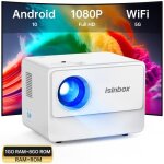 Vid�oprojecteur portable android 1080p full hd 1500ansi lumens avec 5g wifi