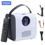 Vid�oprojecteur portable prumya - full hd 1080p - 6500 lumens - wifi - smart home cin�ma