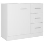 Armoire d�vier - fydun - 63x30x54 cm - agglom�r� - blanc - montage facile