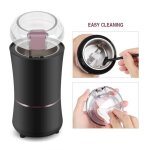 Vil moulin � caf� dacier �lectrique broyeur � graines de lin noix poivre �pices mixeur en acier inoxydable ...