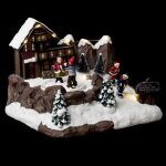 Village de noël rando ski montagne 19cm multicolore Village de noël rando ski montagne 19cm multicolore