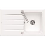 Villeroy & boch - evier 50 - cramique - blanc rversible architectura - vidage automatique inclus
