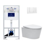 Villeroy & boch pack wc b�ti - support + wc swiss aqua technologies sans bride et fixations invisibles ...