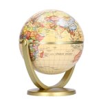 Globe terrestre mini world map - vingvo - english edition - pour enfant - base solide