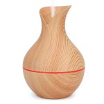 Vingvo humidificateur ar�me diffuseur huile essentielle � ultrason usb led (grain en bois clair)