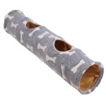 Tunnel pour chat - vingvo - tunnel en peluche pliable - rsistant aux rayures - portable - grand espace ...