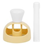 Moule de cuisson - vingvo - donut maker - plastique - jaune - 8x8 cm