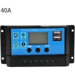 Vingvo r�gulateur de charge solaire contr�leur de charge solaire automatique 40a 12v 24v contr�leur pwm ...