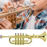 Vingvo trompette enfant trompette denfant enduit dor abs enfants prscolaire musique jouet cadeau instrument ...