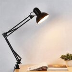 Vintage lampe de bureau architecte chevet maison table e27 flexible noir ac85 - 265v